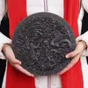 Pastel de Té Longfeng Chengxiang Dahongpao 500g 0.5kg Colección de Adornos de Té de Roca Wuyishan Viene con Base para Pastel de Té