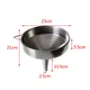Funil Industrial de Pasta Líquida com Suporte, Cônico de Aço Inoxidável, Calibre Grande, Não Padrão 304