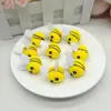 Mini Lindo Abeja de Simulación 3D Accesorios para Pasadores DIY Colgante de Felpa Pequeños Adornos de Joyería Material de Fieltro