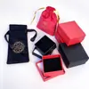 Ventas Directas de Fábrica de Pulseras, Anillos, Aretes de Patrón de Rejilla Mágica de Color Sólido, Cajas de Empaque para Joyería y Cajas de Color Personalizadas