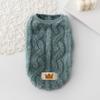 Ropa para gatos de otoño e invierno, chaleco polar de doble cara con giro, ropa para mascotas, ropa gruesa de algodón abrigada, chaleco de peluche para perros