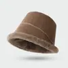 Chapéu de Pelúcia Suede Algodão Nordestino para Mulheres no Outono e Inverno Chapéu de Pescador Dupla Face Acolchoado e Espessado para Ciclismo Proteção contra Frio Chapéu de Proteção para Ouvidos