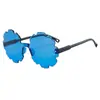 Nuevas Gafas Transfronterizas Gafas de Sol para Niños Venta al por Mayor Moda Ins Tendencia Irregular Flor de Neumático Gafas de Sol