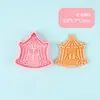 Serie de Circo Molde para Galletas 3D Realista Cortador para Estampar Galletas DIY Fácil de Limpiar