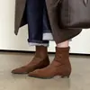 Botas Elásticas de Mujer para Aumentar la Altura Interior Botas Adelgazantes Otoño e Invierno Nuevo Terciopelo Estilo Coreano Punta Fina Tacón Medio Cierre Trasero Botines Elásticos en el Tobillo 42