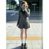 Conjunto de otoño estilo coreano: un conjunto completo de suéter de punto juvenil y elegante y conjunto de falda plisada
