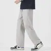 Maple House Roupa Masculina / Verão Nova Moda Americana Calças Casuais para Exterior Masculinas Largas de Perna Reta Versáteis Calças de Perna Larga Calças Masculinas Patchwork