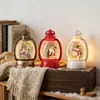 Decoración Navideña Linterna Rellena de Agua Lámpara de Aceite Simulada LED Adornos de Mesa para Hotel Centro Comercial Arreglo de Escena Lámpara de Llama