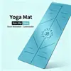Esterillas de yoga de PU, mismo estilo, transfronterizas, antideslizantes de goma, directo de fábrica, venta al por mayor en lotes pequeños, hechas a medida, naturales, para uso en casa, esterillas de fitness