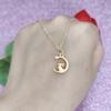 Colgante Año Zodiacal del Conejo Collar Conejo Luna Estrella Accesorio Recogedor de Estrellas Diseño Nicho Joyería