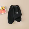 Pantalones Casuales de Terciopelo para Niños, Otoño e Invierno, Versátiles, Unisex para Bebé, con Puño, Cálidos, Deportivos, Tendencia de Moda en Ropa Infantil