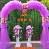 Arco de Flores de Seda para Casamento Portão de Flores Portão da Felicidade Atividade de Celebração de Inauguração de Loja Arco de Flores de Seda Portão de Flores de Gaze Suporte de Flores Festivo