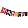 Banner de Fiesta de Letras de Feliz Cumpleaños de Nuevo Estilo Transfronterizo Decoración de Cumpleaños Guirnalda Feliz Cola de Golondrina Cumpleaños de Bebé