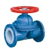 Válvula de Diafragma con Revestimiento de Flúor G41F46-10C de la Ciudad de Taizhou Válvula de Diafragma con Manguito de PTFE Dn65