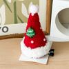 Navidad Tridimensional Nueva Horquilla Niña Sombrero Navideño Horquilla Dulce Combinable Clip para Flequillo Clip de Pico de Pato Clip Superior Horquilla