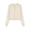 Cárdigan Rojo Estilo Coreano Transfronterizo Chaqueta Suéter de Manga Larga para Mujer Petite Ajuste Delgado Exterior Top Corto