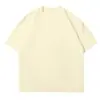 Camiseta de Algodón Puro de Ajuste Holgado, Hilo Doble, Talla Estándar Us 230g Transfronteriza, Talla Grande Oversize, Cuello Redondo, Manga Corta