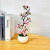 Plantas En Maceta Simuladas, Bonsái de Flores Falsas, Bonsái de Rama de Ciruelo de Invierno Simulado, Flores de Ciruelo Simuladas, Flores Artificiales, Suministro Directo para Suministro Transfronterizo