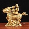 Ornamentos Kirin de Latão Puro Artesanato Kirin Dois Filhos Presente Atacado