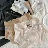 Braguitas de Encaje Francés para Niñas de Cintura Media de Lyocell, Algodón de Clase A en la Entrepierna, Transpirables Antibacterianas, Triángulo Ajustado a la Cadera