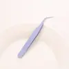 Pinzas de Colores Puntiagudas y Curvas para Manualidades, Pinzas Color Rosa Macarrón para Pestañas y Diario Hecho a Mano, Pinzas de Acero Inoxidable al por Mayor