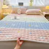 Funda de Colchón Espesa de Terciopelo de Leche Dormitorio de Estudiante Individual Cojín Suave Adicional Alfombrilla Especial para Dormir Protector de Cama