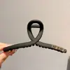 Presilha de cabelo garra para primavera e verão, grampo de cabelo feminino, estilo coreano, novo modelo 2026, preto, elegante, adiciona volume, presilha tubarão extragrande