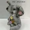 Artesanato de Resina de Caracol Brilhante Transfronteiriço Europeu e Americano Artesanato de Resina Criativo Jardim Paisagem Externa Ornamentos de Animais Pequenos