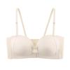 Sujetador Frontal con Botones para Mujer Sin Aros, Sujetador Push-Up para Pecho Pequeño, Soporte Suave, Espalda Antideslizante Extraíble, Sujetador Invisible