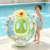 Flotador de Natación de Dibujos Animados con Lentejuelas Transfronterizo, Anillo Flotador Inflable de PVC Engrosado para Axilas de Adultos y Niños