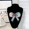 Nuevo Organza Color Mágico Lentejuelas Estéreo Lazo Dibujos Animados Ropa Infantil Accesorios para el Cabello Zapatos Sombreros Bolso Tela Adhesivos