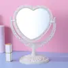 Espejo de Maquillaje de Escritorio de Doble Cara, Espejo para Dormitorio de Estudiantes, Espejo de Escritorio Giratorio Estilo Nórdico, Espejo para Vestir en Casa