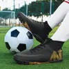 Zapatillas de fútbol de caña media-alta con tacos largos y tacos cortos para jóvenes, hombres y mujeres, estudiantes de primaria y secundaria, zapatillas de entrenamiento de fútbol, zapatillas de competición para hombres, transfronterizo