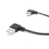 Cabo de Extensão USB 2.0 Am Dobra à Esquerda para USB Am Dobra à Esquerda Dispositivo Inteligente Dupla Curva USB Macho para Macho