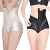 Calça modeladora pós-parto de cintura alta com zíper e busto, plus size, para levantar cintura e quadril, modelar barriga, calça modeladora de algodão na virilha, sem costura