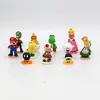 Modelo periférico de anime Muñeca de plástico de Mario Super Mary o'louis hongo decoración hecha a mano al por mayor