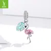 Acessórios Pingente Coração Sol Banhado a Platina Cobre Tom Prata Estilo Europeu e Americano Borboleta Flor Contas DIY