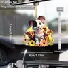 Flores Lindas, Perritos Lindos, Colgantes Acrílicos, Colgantes Nuevos para Espejo Retrovisor Interior de Coche Plano Transfronterizos, Colgantes para el Hogar