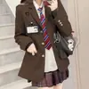 Jaqueta Uniforme 2026JK Terno Versátil Japonês Primavera Outono Três Botões Academia Genuíno Estudante Material Escolar Terno Top