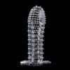 Conjunto de dentes de lobo Burr conjunto de cristal convexo masculino ousado alongado bastão de dentes de lobo produtos sexuais adultos