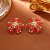 Populares Novos Brincos Deslumbrantes Estilo Chinês de Fogos de Artifício, de Alta Qualidade, Modernos, Exquisitos e Elegantes para Mulheres, Acessórios Outono e Inverno Estilo Chinês