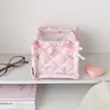Cesta de armazenamento de laços de ins Caixa de Armazenamento de Cosméticos e Diversos para Mesa Caixa de Armazenamento de Papelaria de Tecido Cesta de Armazenamento para Dormitório