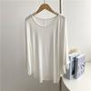Top de Modal Suelto con Mangas Murciélago Cortas para Mujer, Verano Delgado de Corte Amplio, Talla Grande Casual Cuello Redondo, Camiseta Versátil Estilo Perezoso