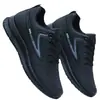 Sapatos Masculinos da Moda Transfronteiriços de Couro Sapatos Esportivos Modernos Versáteis Casuais Antiderrapantes Pretos Sapatos de Trabalho Sapatos Casuais Masculinos