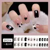 Uñas postizas estampadas cortas, medianas y largas de fábrica, con diseño de armadura, productos terminados en caja, venta al por mayor, se pueden personalizar según muestras