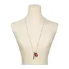 Collar Colgante de Plata con Forma de Bellota Linda de Madera, Accesorio de Estilo Étnico Moderno y Sencillo, Accesorio de Collar Largo Versátil