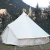 Tienda de Yurta de Algodón de Lujo Ligero con Chimenea para Camping al Aire Libre, Impermeable y a Prueba de Sol, Tienda de Algodón Engrosada para Múltiples Personas