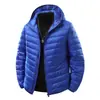 Chaqueta Ligera Popular Transfronteriza de Plumas para Hombre con Capucha, Adecuada para Primavera, Otoño e Invierno, Chaqueta de Plumas con Cuello Alto para Hombre, 50% Plumas, Aliexpress