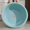 Bacia de plástico extragrande para uso doméstico, bacia de banho infantil espessa, bacia para pés de dormitório, banho de assento, bacia para banho medicinal
