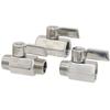 Válvula de esfera mini em aço inoxidável 316 com rosca interna e externa, válvula miniatura de compressão, interruptor de rosca para tubo de água 2 pontos 4 pontos DN15